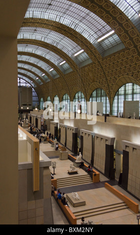Hall principal, Musée d'Orsay, Paris, France Banque D'Images