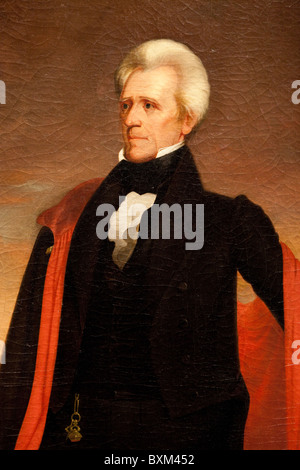 La peinture du président Andrew Jackson par Ralph Earl E 1836-1837, Banque D'Images