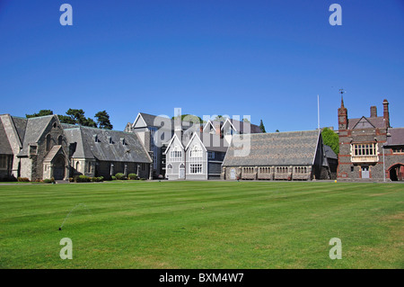 Bâtiments historiques autour de Quadrangle, Christ's College, Rolleston Ave, Christchurch, Canterbury, île du Sud, Nouvelle-Zélande Banque D'Images