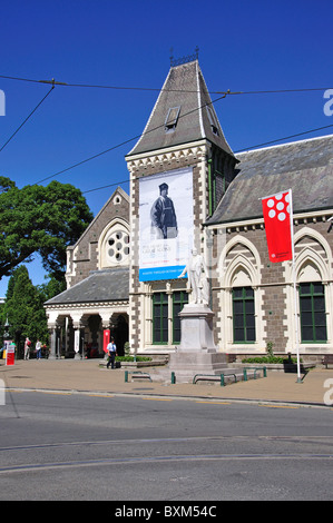 Musée de Canterbury, Rolleston Avenue, Christchurch, Canterbury, île du Sud, Nouvelle-Zélande Banque D'Images