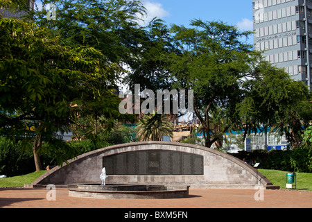 7 août Memorial Park, l'ambassade américaine à la bombe Memorial, Nairobi, Kenya Banque D'Images