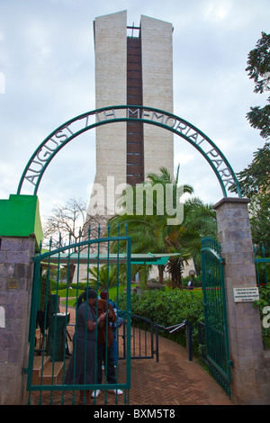 7 août Memorial Park, l'ambassade américaine à la bombe Memorial, Nairobi, Kenya Banque D'Images