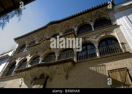 Élaborer façade ornée, Casa del Gremio de la Seda, 18e siècle, Écija, Andalousie, Espagne, Europe, European, Andalousie, Banque D'Images