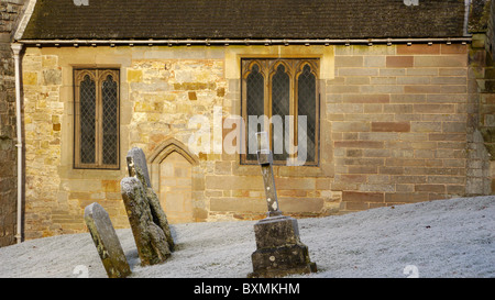 L'église paroissiale du village d'un pays à l'Angleterre - worcestershire beoley Banque D'Images