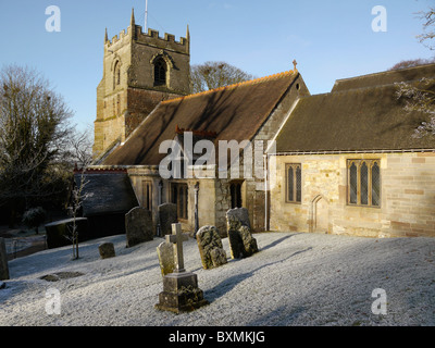 L'église paroissiale du village d'un pays à l'Angleterre - worcestershire beoley Banque D'Images