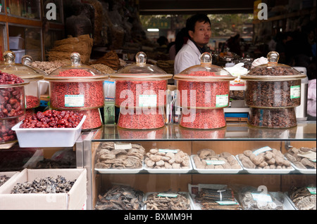 Marché de la médecine traditionnelle chinoise à Chongqing, Chine Banque D'Images