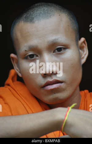 Le moine bouddhiste, Siem Reap, Cambodge Banque D'Images