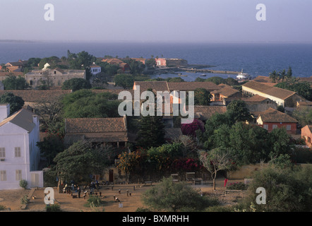 Vue de l'île de Gorée Gorée Région de Dakar. Le SÉNÉGAL. Banque D'Images