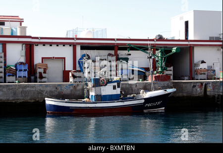 Le port commercial de Puerto de Mogan SUR LE SECTEUR DE L'ÎLE DE GRAN CANARIA. L'EUROPE. Banque D'Images