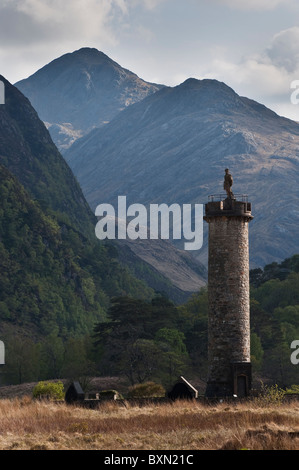 Le monument de Glenfinnan, Highlands Banque D'Images