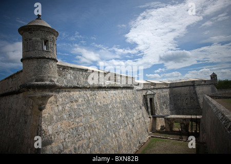 Fuerte de San Miguel ou de Fort Saint Michel en état de Campeche, Mexique, 21 juin 2009. Banque D'Images