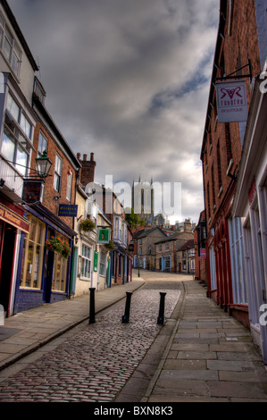 Cityscapes Lincoln au lever du soleil Banque D'Images