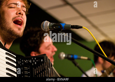 Mumford and Sons Rock Band en concert Banque D'Images