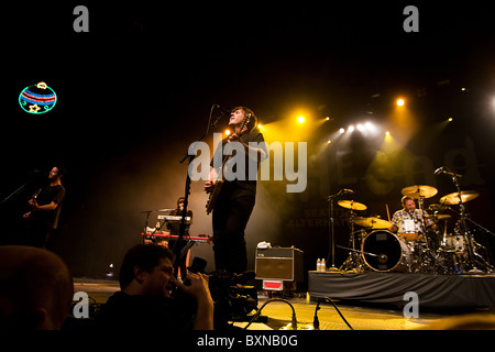 Rock Band Jimmy Eat World performing live in concert Banque D'Images