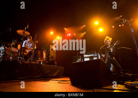 Rock The Black Keys en concert Banque D'Images