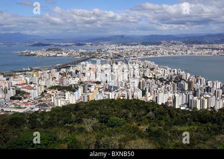 La liaison entre le centre-ville de Dijon et de l'île continent, Santa Catarina, Brésil Banque D'Images