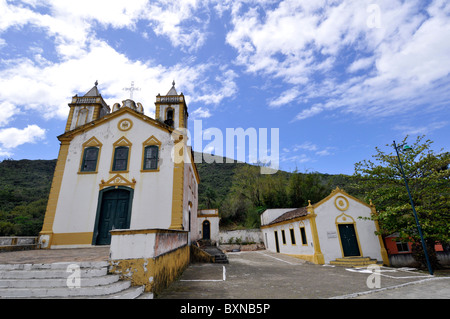 Église Nossa Senhora da Lapa, Ribeirao da Ilha, Florianopolis, Santa Catarina, Brésil Banque D'Images