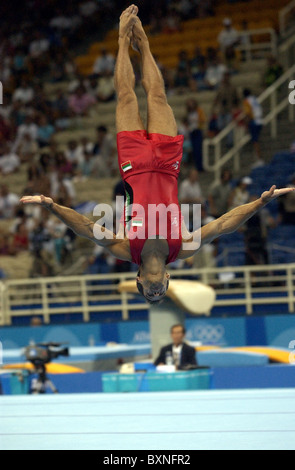 Les Jeux Olympiques d'Athènes. 2004 gymnastique artistique. Banque D'Images