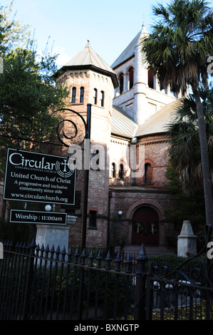 L'Église congrégationaliste circulaire, Charleston, SC Banque D'Images