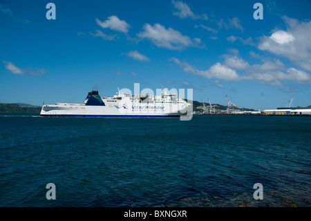 Le ferry Interislander est entre néos-zélandais Nord et île du Sud Banque D'Images