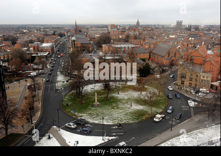 Vue à partir de la roue de Chester en direction du centre-ville Banque D'Images