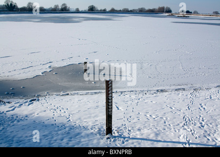 Frozen Tring Réservoirs - Buckinghamshire Banque D'Images