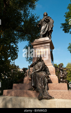Statue de Mendelssohn, Leipzig, Saxe, Allemagne, Europe Banque D'Images