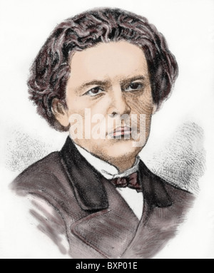 Anton Rubinstein, Grigorievich (1829- 1894). Le compositeur et pianiste russe. Banque D'Images