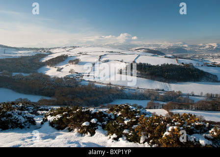 Scène d'hiver dans le Nord du Pays de Galles Banque D'Images