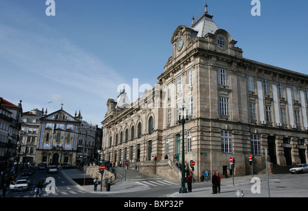 Rues de porto. La gare ferroviaire de Sao Bento Banque D'Images