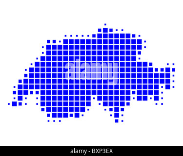 Carte de Suisse Banque D'Images