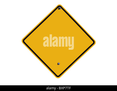 Blank, attention en plein désert. Banque D'Images