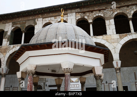 L'intérieur du dôme de la Mosquée Omeyyade de Damas, en Syrie. Banque D'Images
