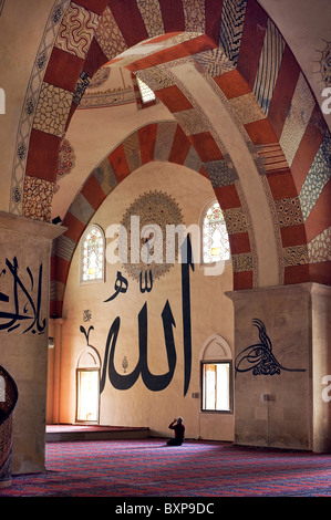 Prière à Eski Cami, ancienne mosquée Edirne, Turquie Banque D'Images