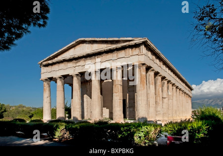 Temple d'Héphaïstos, (ou Hepaistos) le mieux conservé de l'Athènes antique du temple qui est dans l'ancienne Agora Banque D'Images