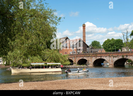 La rivière Avon Stratford upon Avon Banque D'Images