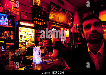 Vie nocturne, Prague, République Tchèque Banque D'Images