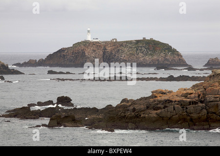 Île de Bryher, Îles Scilly, au Royaume-Uni. L'Île ronde vu de Bryher Banque D'Images