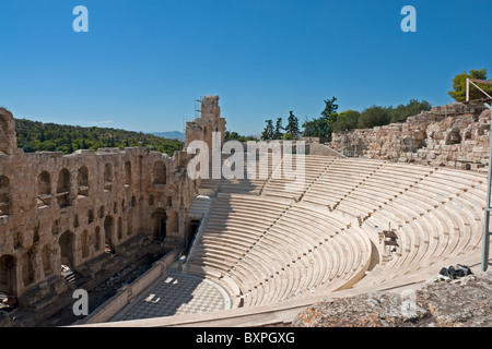 L'Odéon d'Hérode Atticus, sur le versant sud de l'Acropole, Athènes, Grèce Banque D'Images