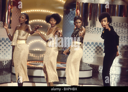 BONEY M groupe pop de l'Afrique de l'Ouest avec Bobby Farrell sur 1978 Banque D'Images