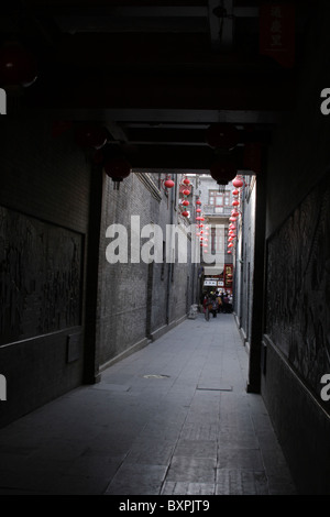 Ruelle étroite dans la culture de la rue, Tianjin Banque D'Images