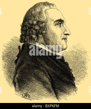 Johann Bernhard Basedow (Septembre 11, 1724 - Juillet 25, 1790), réformateur de l'éducation allemand Banque D'Images