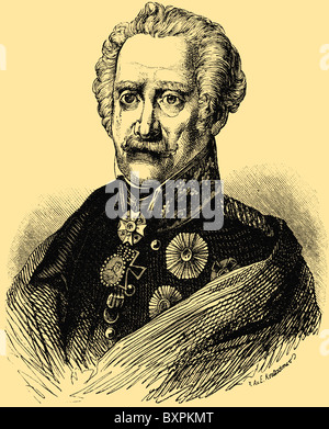 Gebhard Leberecht von Blücher (16 décembre 1742 - 12 septembre 1819), le maréchal Prussien Banque D'Images