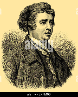 Edmund Burke PC (12 janvier 1729 - 9 juillet 1797), homme d'État irlandais, auteur, orateur, philosophe et théoricien politique, Banque D'Images