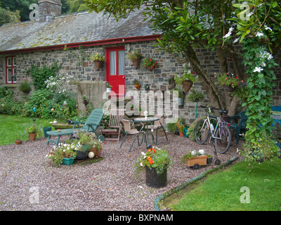 Un vieux chalet sur le domaine de l'abbaye hatland devon Banque D'Images