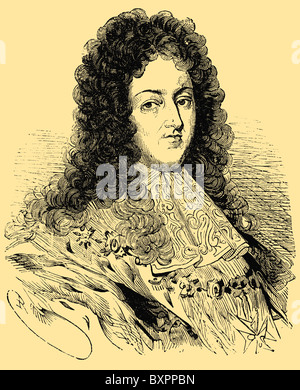 Louis XIV (1638 - 1715), Roi Soleil (En français : le Roi Soleil), Roi de France et de Navarre Banque D'Images