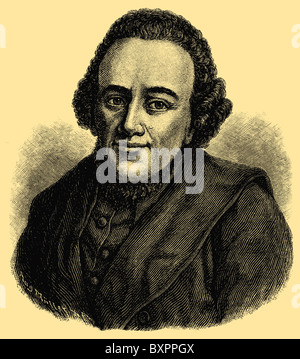 Moïse Mendelssohn (1729-1786), philosophe, un chiffre important à l'époque des Lumières en Allemagne Banque D'Images