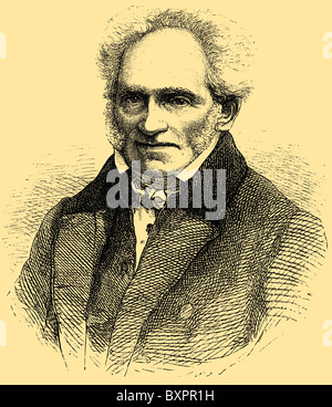 Arthur Schopenhauer (1788 - 1860), philosophe allemand Banque D'Images