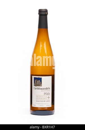 Bouteille de vin allemand blanc Liebfraumilch Banque D'Images