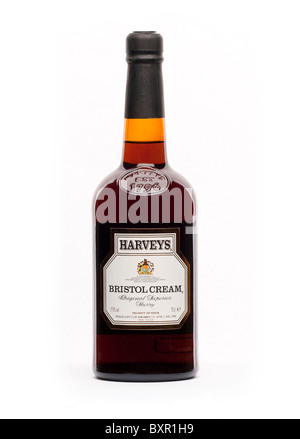 Bouteille de Harveys Bristol Cream Sherry Banque D'Images